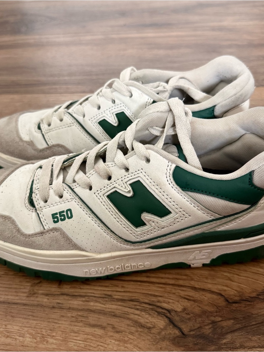 New Balance Women’s White and Green Athletic Sneakers